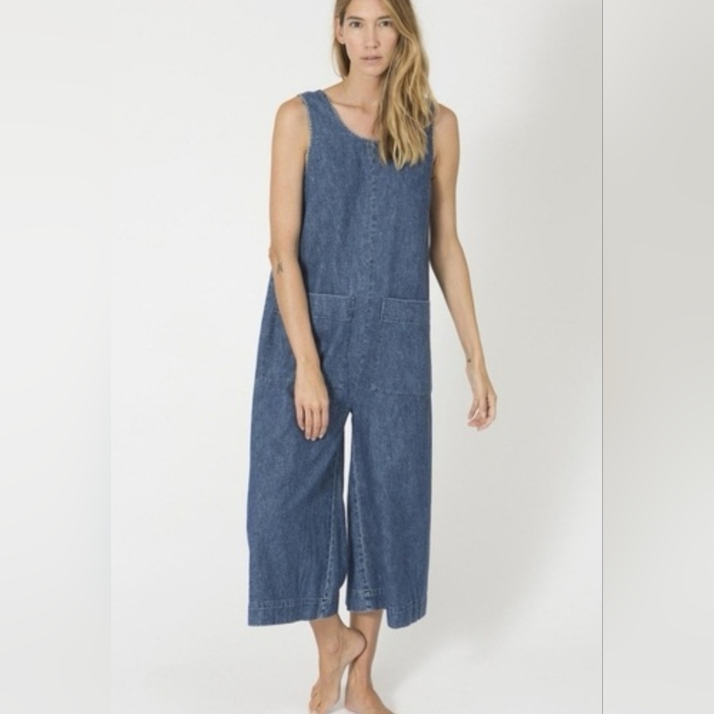 Ilana Kohn Milo Jumpsuit in denim blue